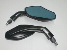 Miroirs Moto Retroviseurs Lot 2Pc. Gauche Droite Universel Scooter  noir DX+SX