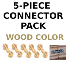 Bois Couleur Mâle Piste Connecteurs (5-Pack) pour Brio Bigjigs Ikea Jouet Train