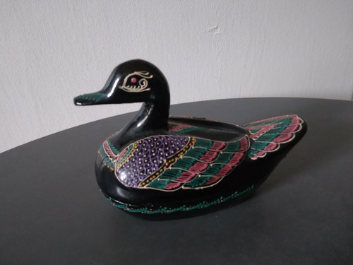 Petit canard bois - canard, laqué