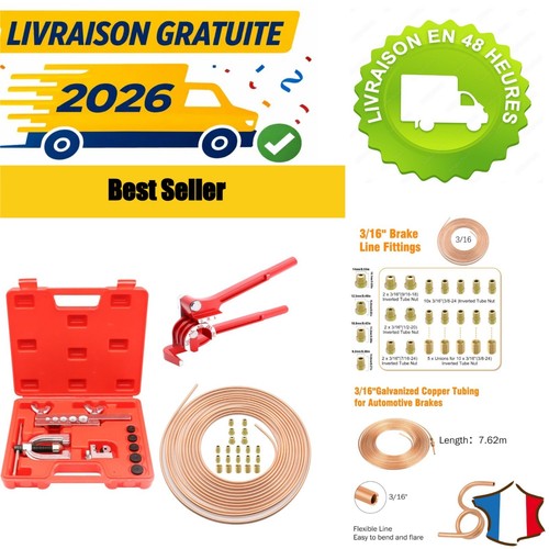 Kit ligne frein acier - kit,