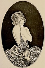 Gravure de Louis Icart ? femme