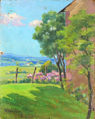 Ehrlich huile sur panneau - sur,