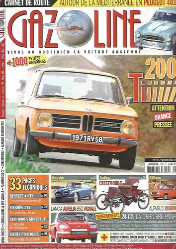 Gazoline 198 lancia aurelia - lancia,