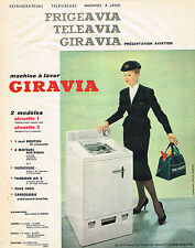 ADVERTISEMENT ADVERTISING 1960 FRIGEAVIA TELEAVIA GIRAVIA washing machine