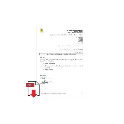Ferrari product information