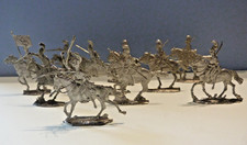 Tin plates - tin figures: 10 Russian riders First Empire - to paint - 1