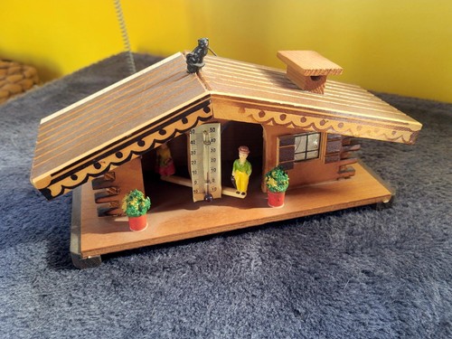 Chalet bois vintage personnage - chalet,