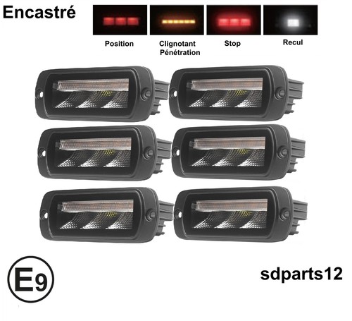 Feux arrière led 24v - 6,