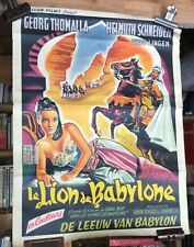 BELGIAN POSTER The Lion Of Babylon / Georg Thomalla, Helmuth Schneider, Th. Lingen