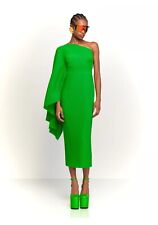 Solace London Lenna Midi Dress in Green