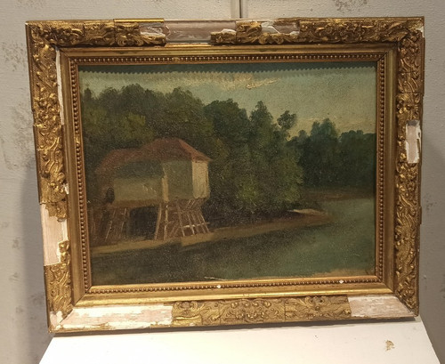 Tableau ancien peinture - peinture, à