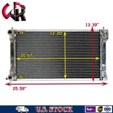 2-Rows Aluminum Radiator Fits