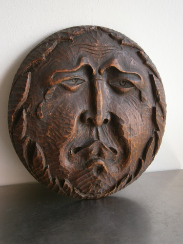 Sculpture bas relief bois - sculpture,