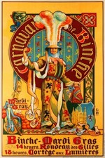 BINCHE CARNAVAL Rpyw - POSTER HQ 40x60cm d'une AFFICHE VINTAGE