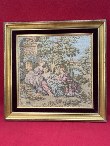Tapisserie vintage encadrée - tapisserie,
