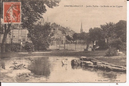 Cpa chatellerault jardin - cpa,