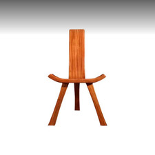 Tabouret bois 3 pieds avec