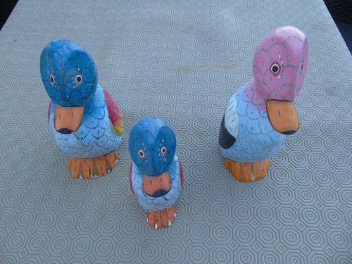 Lot anciens canards assis - de,