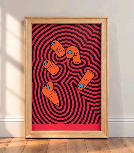 Affiche pop art main - art,