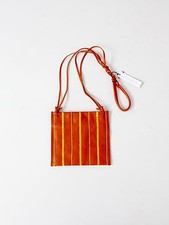 Coccinelle mini bag or pochette orange leather shoulder bag
