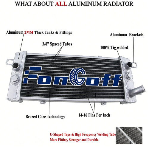 Aluminum moto radiateur pour - aluminum,