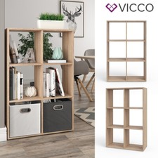 Étagère de séparation de pièce crémaillère de haut niveau 6 compartiments Sonoma