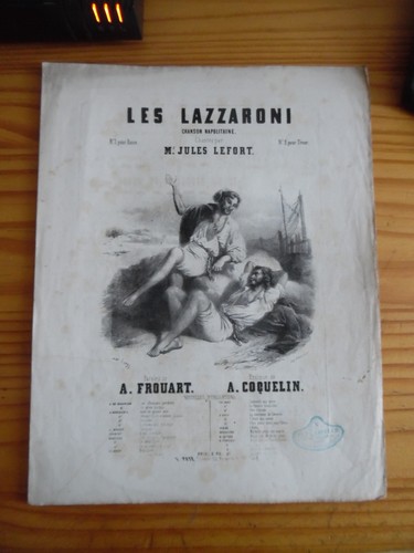 Partition les lazzaroni jules - partition,