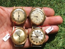 LOT de 4 MONTRES MECANIQUES HOMME ANCIENNES / LAICA et KELTON FONCTIONNENT