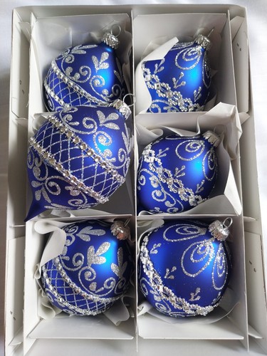 Bleu lot 6 boules de - bleu,