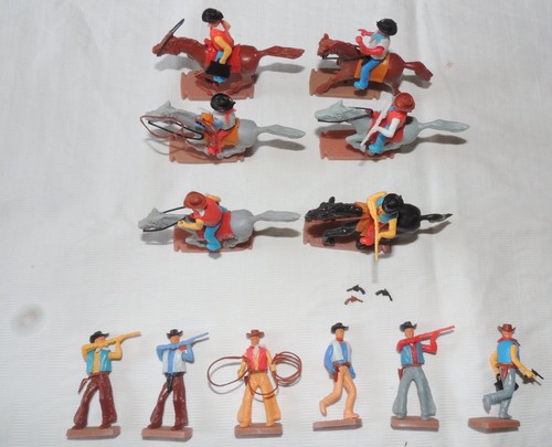 Lot figurines plasty west - plasty,