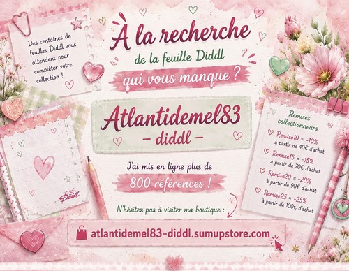 Feuilles sorties bloc diddl - bloc,