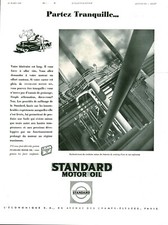 Publicité ancienne standard moteur oil  1932 issue de magazine