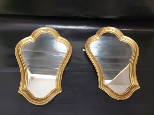 Paire miroir ancien bois - paire, de