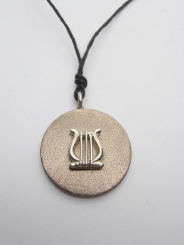 Cithare pendentif en argent - :,