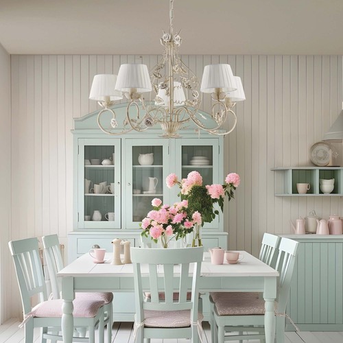 Lampadaire classique shabby - lampadaire, en