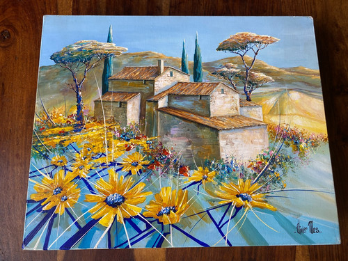 Peinture huile sur toile - huile,