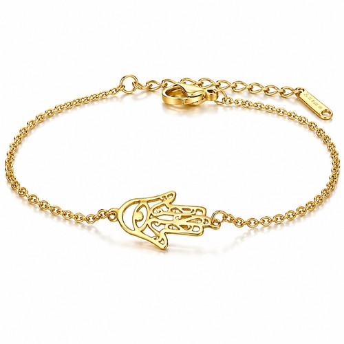 Bracelet hamsa doré main - doré,