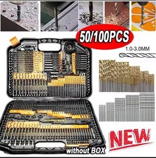 50PCS HSS Titanium Drill Bits