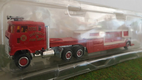 Camion semi remorque pompiers - semi-remorque,