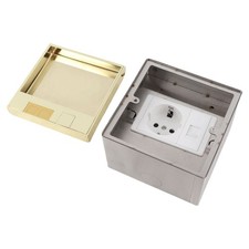 Prise De Courant Encastrée Robuste En Acier Inoxydable Pour Bureau