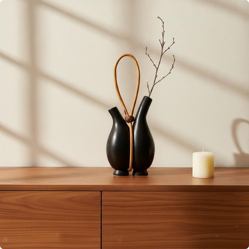 Vase avec anse - avec, minimaliste