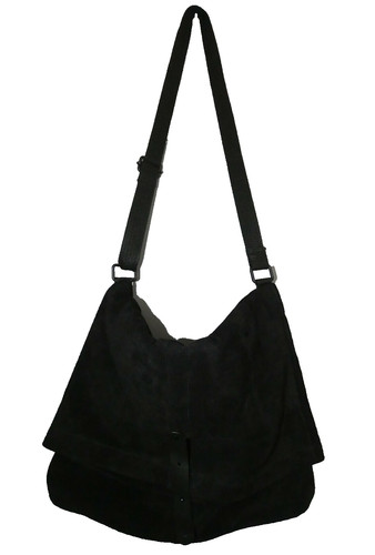 Sac besace cuir noir ikks - sac,