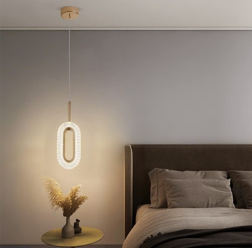 Gold modern chandelier - gold, mini