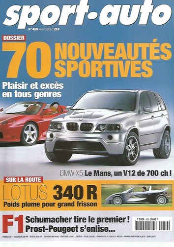 Sport auto 459 lotus 30r - auto, n°459