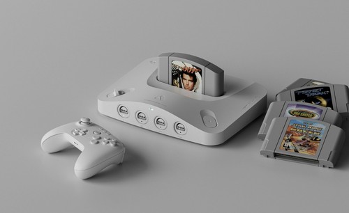 Console analogue nintendo - console, 3d