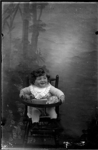 Portrait studio enfant sur