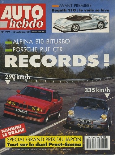Auto hebdo 749 10 1990 - hebdo, 17/10/1990