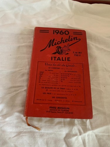 Ancien guide michelin - ancien, italie