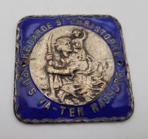 Ancienne plaque calandre auto - ancienne,