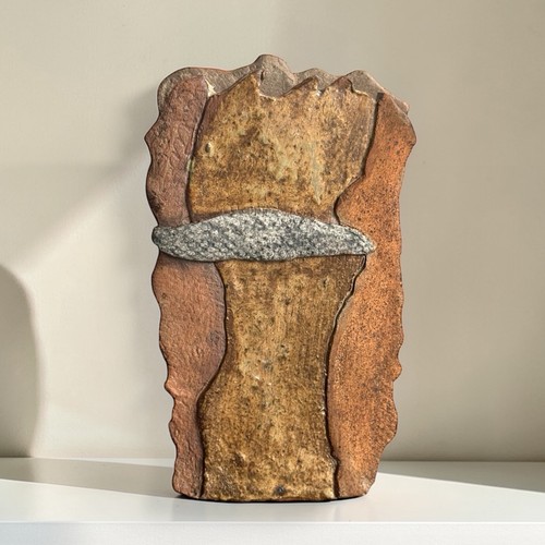 Vase sculptural grès odile - sculptural,
